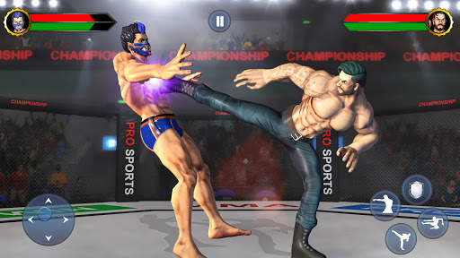 Bodybuilder Ring Fighting Games-Wrestling Tag Team screenshot 1