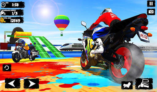 Mega Ramp Bike Race 3d Bike Stunt- Racing Games screenshot 9