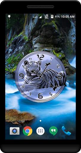 White Tiger Clock Live WP screenshot 1