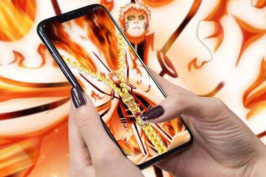 Naruto Zipper Lock Screen скриншот 1