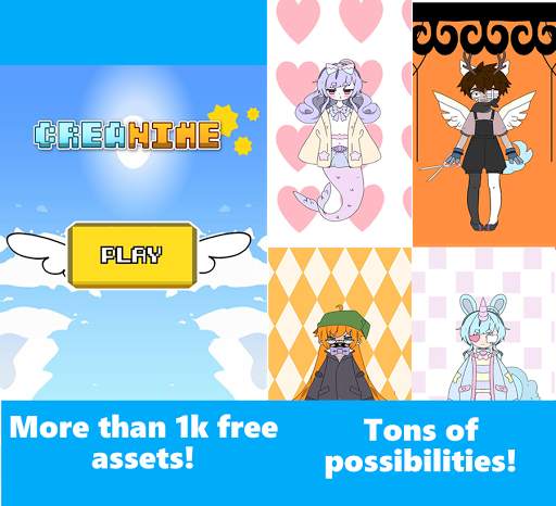 Creanime (anime character maker) screenshot 1