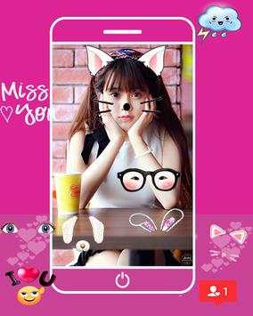 Cat Face Photo Filter - Frame 1 تصوير الشاشة