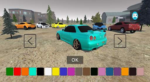 Driving Skyline R34 Drift Car screenshot 2