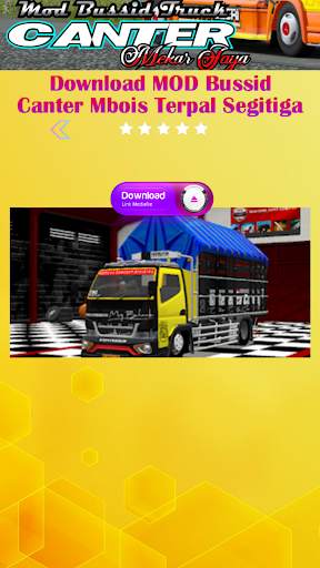 Mod Bussid Truck Canter Mekar Jaya screenshot 7