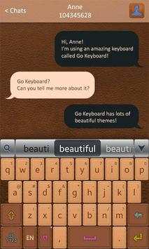 Leather GOKeyboard Theme Emoji screenshot 5