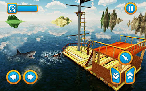 Angry Whale Shark Hunter - Raft Survival Mission screenshot 1