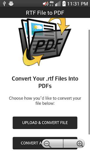 RTF File to PDF 1 تصوير الشاشة