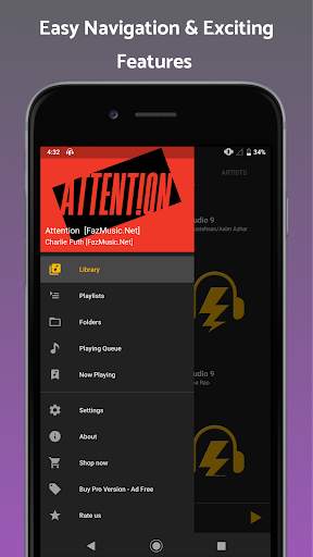 Bolt Player - Mp3 Player, Audio Player 2 تصوير الشاشة