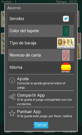 Solitarios de cartas españoles screenshot 4