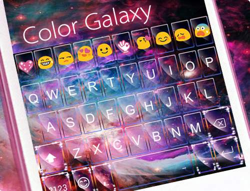 Color Galaxy Emoji Keyboard screenshot 5