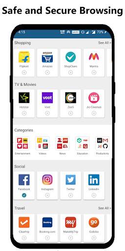 UC Browser with VPN and Fast Video Downloader screenshot 1