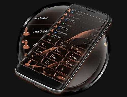 Dialer MetalGate Orange theme 5 تصوير الشاشة