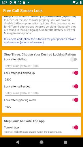 Free Call Screen Lock screenshot 2