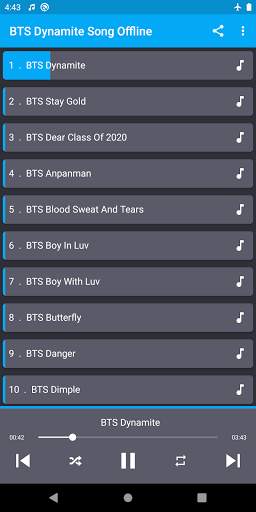Dynamite - BTS Song Offline 2020 screenshot 2
