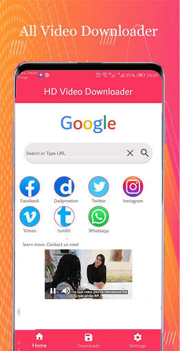 all videos downloader- with browser screenshot 1