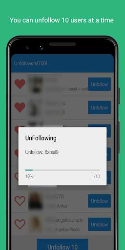 Unfollow and Follow users for instagram screenshot 3