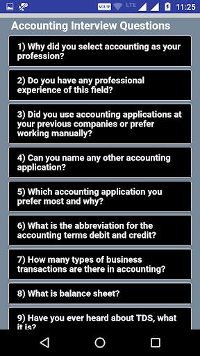 Accounting Interview Questions скриншот 1