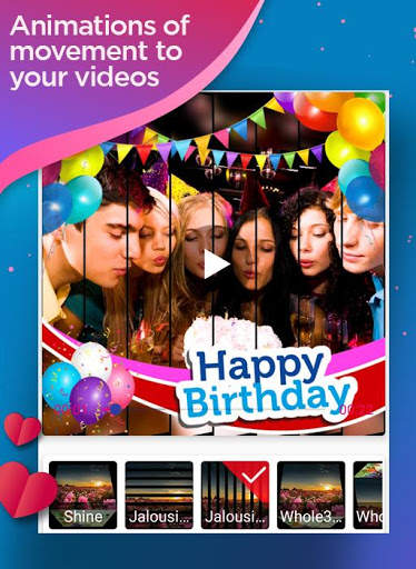 Happy birthday 🎂 video maker скриншот 1