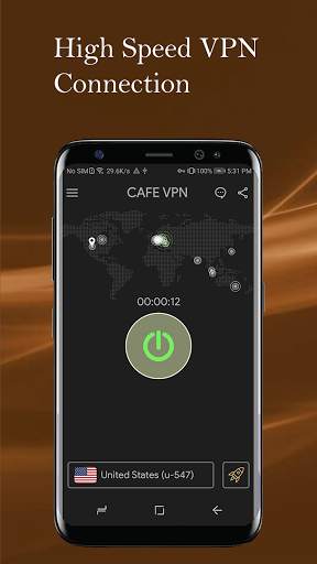 CAFE VPN - Fast Secure VPN App screenshot 1