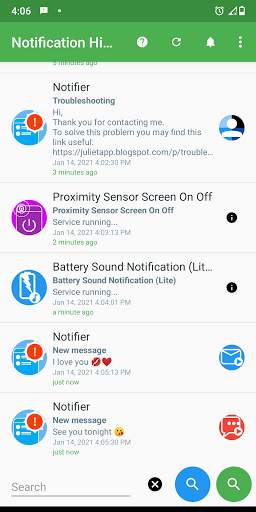 Notification History Log (Lite) screenshot 1