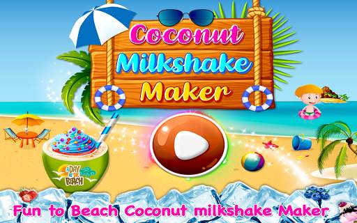 Coconut Milkshake Maker - Beach Party Cooking Game screenshot 5