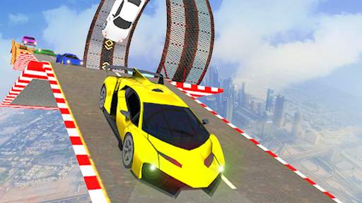 Crazy Ramp Stunts Free Car Driving Games 4 تصوير الشاشة