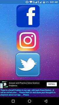 Instagram Twitter Facebook - 3 in One App Lite screenshot 4