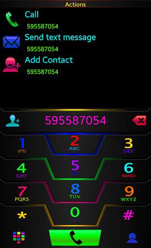 Theme Darkcity colo Rocketdial screenshot 3