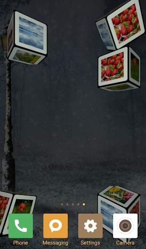 3d cube photo live wallpaper with background screenshot 2