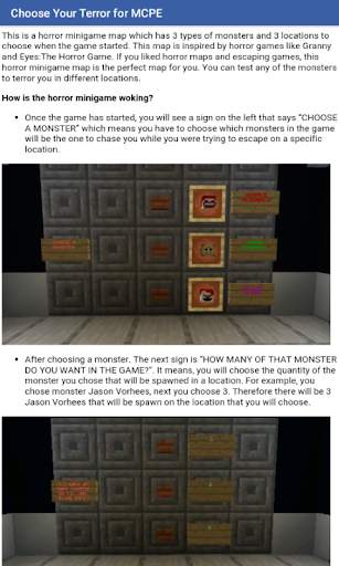Choose Your Terror (Horror!) for Minecraft PE screenshot 3