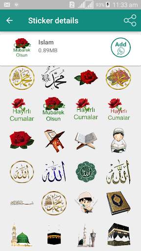 Islamic Sticker (WAStickerApps) скриншот 2