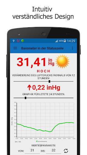 Barometer in der Statuszeile screenshot 3