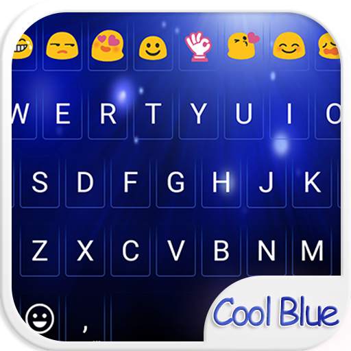 Cool Blue Love Emoji Keyboard 1.1.4