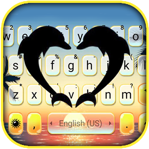 Dolphin Love Keyboard Theme icon