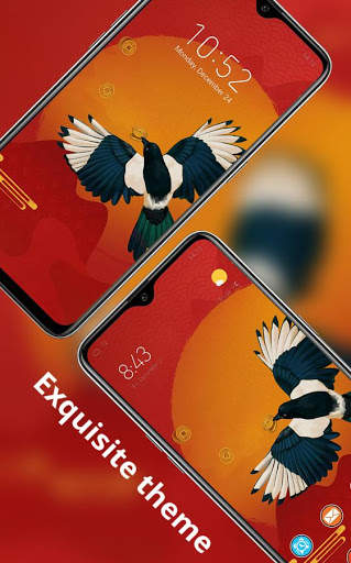 Auspicious to send Good Luck More Money bird theme screenshot 1