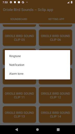 Oriole Bird Sound Collections ~ Sclip.app screenshot 3