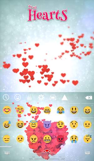 1001 Hearts Animated Keyboard   Live Wallpaper скриншот 4