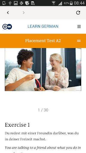 DW Learn German - A1, A2, B1 a screenshot 2