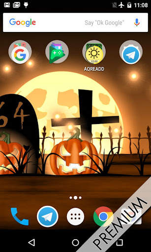Halloween live wallpaper with countdown and sounds screenshot 3