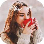 Inverno Coroa Adesivos - Princesa Do Gelo Câmera