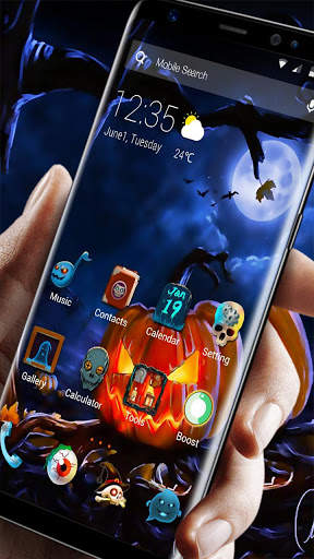 Halloween Night 2019 APUS Launcher Theme screenshot 2