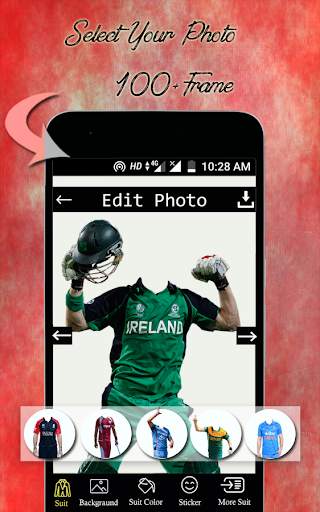 Cricket Photo Suit screenshot 1
