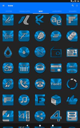 Light Blue Icon Pack скриншот 24