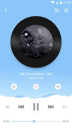 Lark Player Theme - Blue screenshot 2
