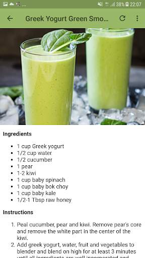 Green detox smoothie screenshot 5