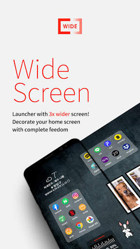 Wide Launcher 1 تصوير الشاشة
