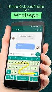 Simple Keyboard Theme for WhatsApp screenshot 4