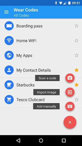 Wear Codes for Wear OS (Android Wear) screenshot 1