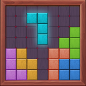 Wood block puzzle icon