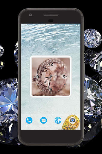 Diamond Clock Live Wallpaper screenshot 5